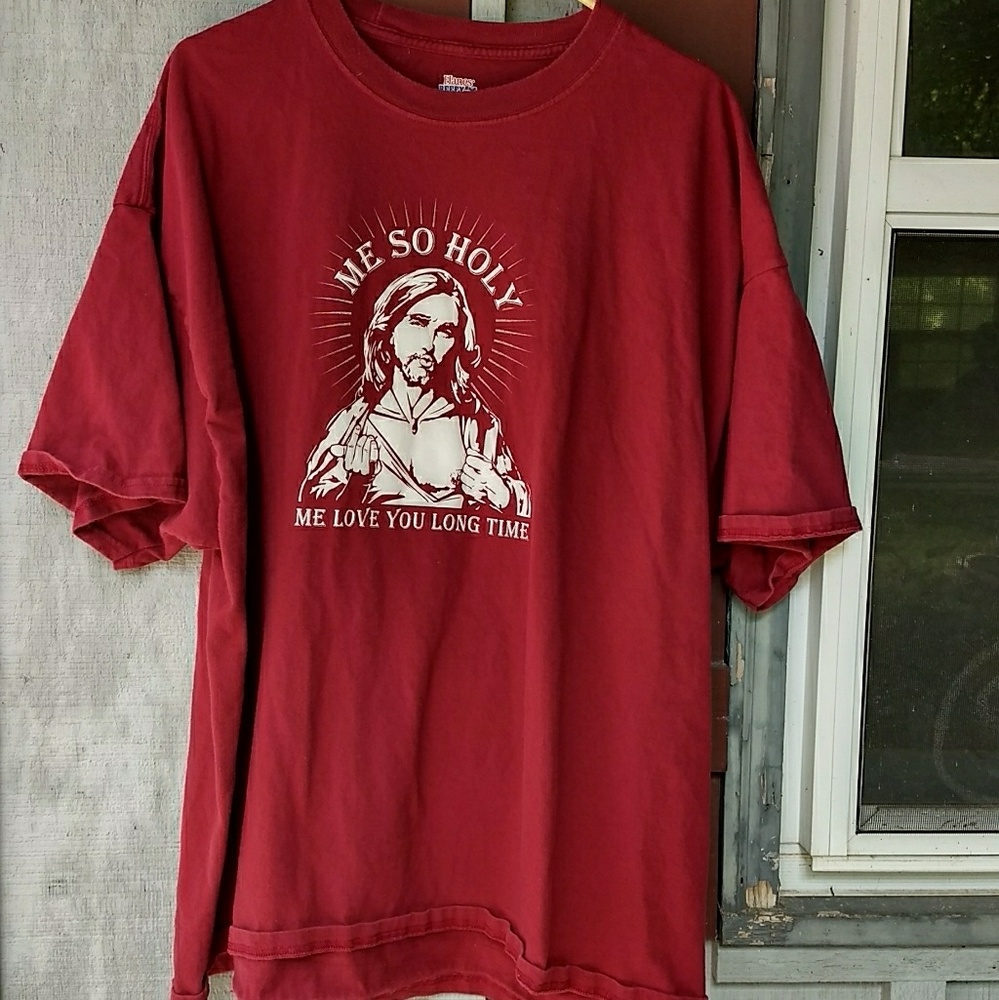Hanes beefy 3xl red t-shirt
